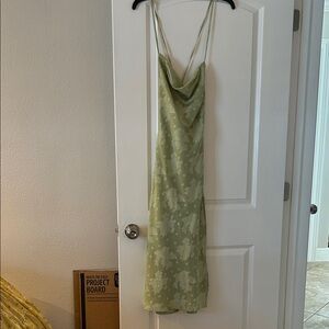 Romantic Sage Green Slip Dress